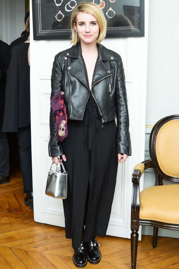 Emma Roberts At Paris Fashion Week AW14, 2014