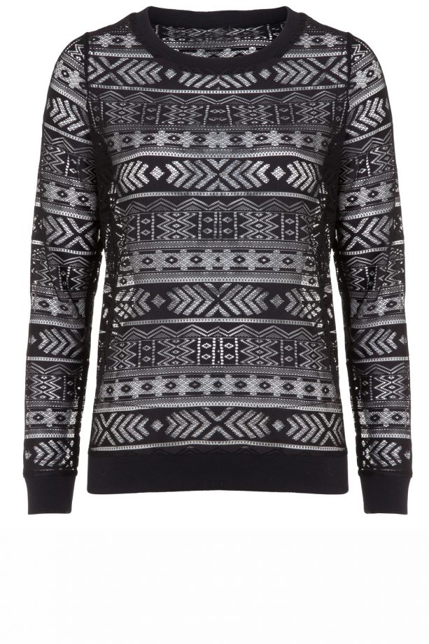 F+F SS14 Collection: Aztec Burnout Sweatshirt, £14