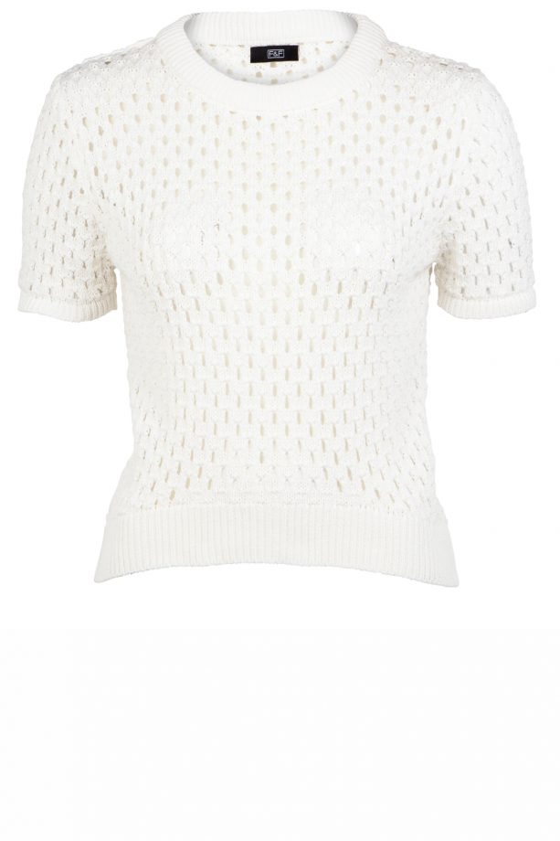 F+F SS14 Collection: Cropped White Jumper, £18