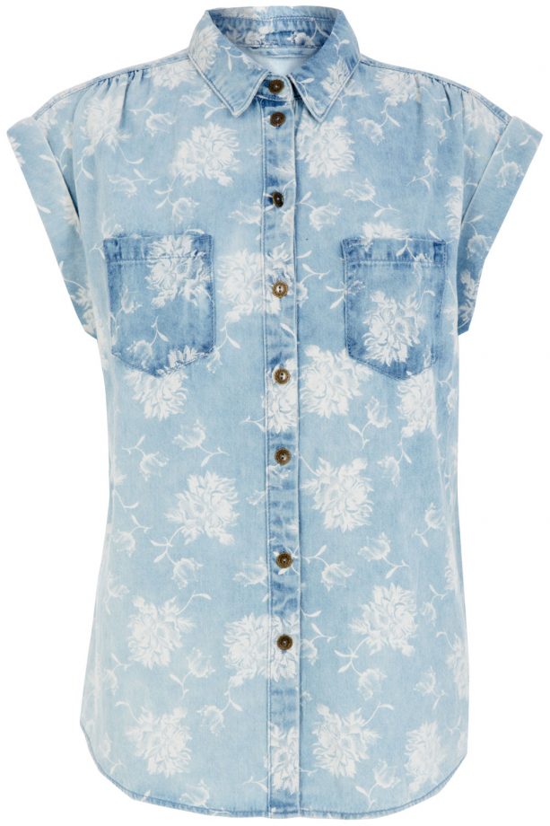 Primark SS14 Floral Denim Shirt, £10