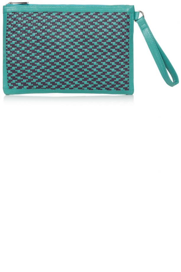 Primark SS14 Jade PU Weave Zip Top Clutch, £6