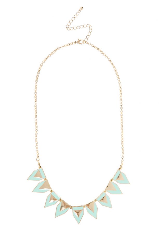 Primark Jade and Gold Arrow Necklace, £3
