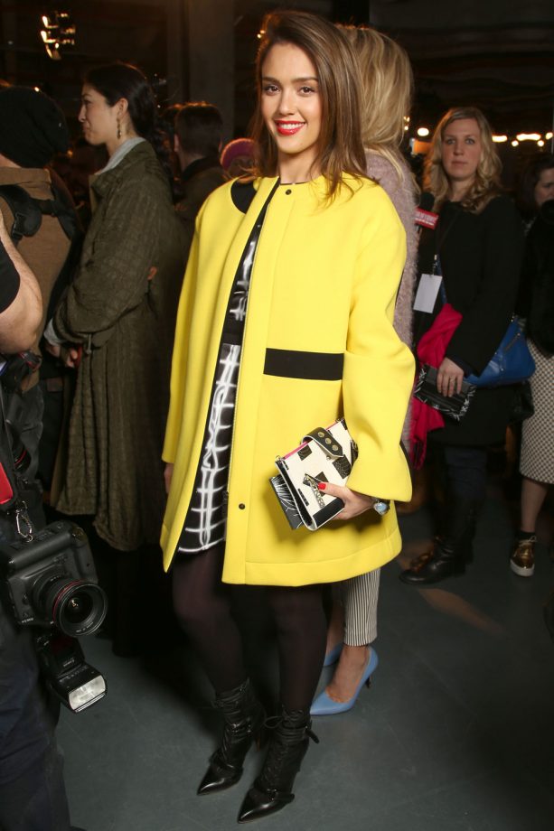Jessica Alba At Paris Fashion Week AW14, 2014