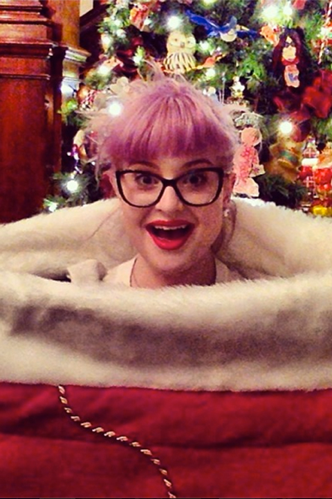 Kelly Osbourne Wraps Herself Up At Christmas, 2013