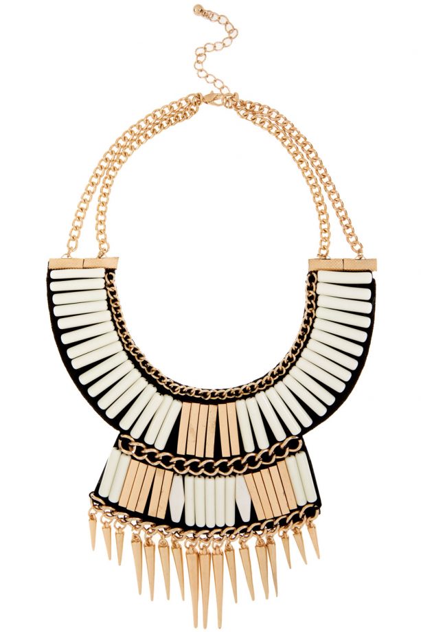 Primark SS14 Spike Fabric Bib Necklace, £8