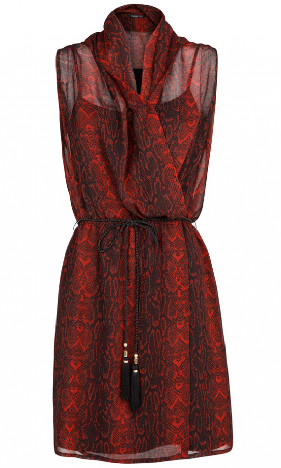 Mango Red Snake Dress, £44.99