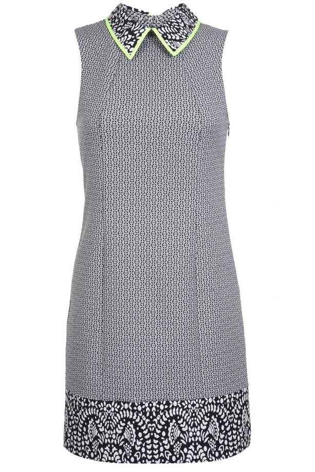 Miss Selfridge Neon Tipped Collar Dress, £45