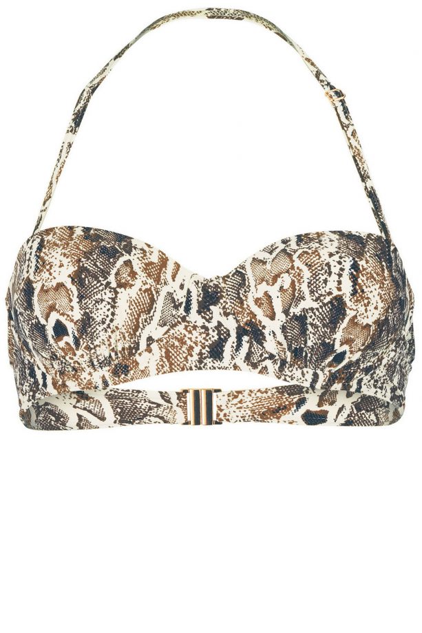 Myleene Klass Snake Print Underwired Bandau Top, £22