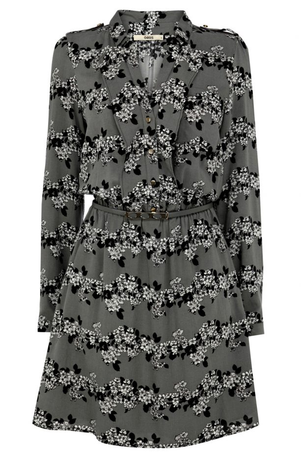 Oasis Floral Stripe Shift Dress, £45