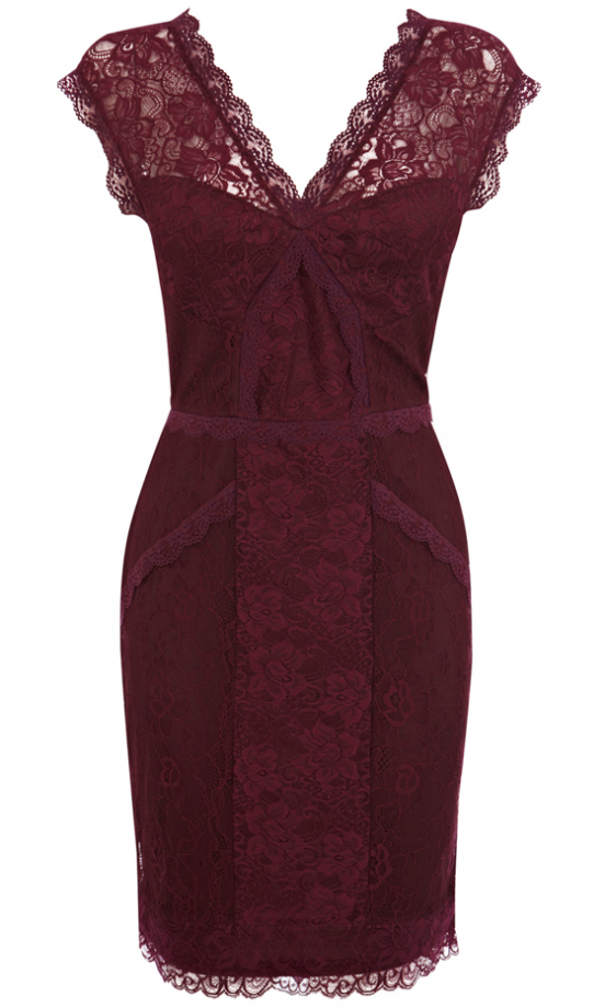 Oasis Lace Panel Dress, £50