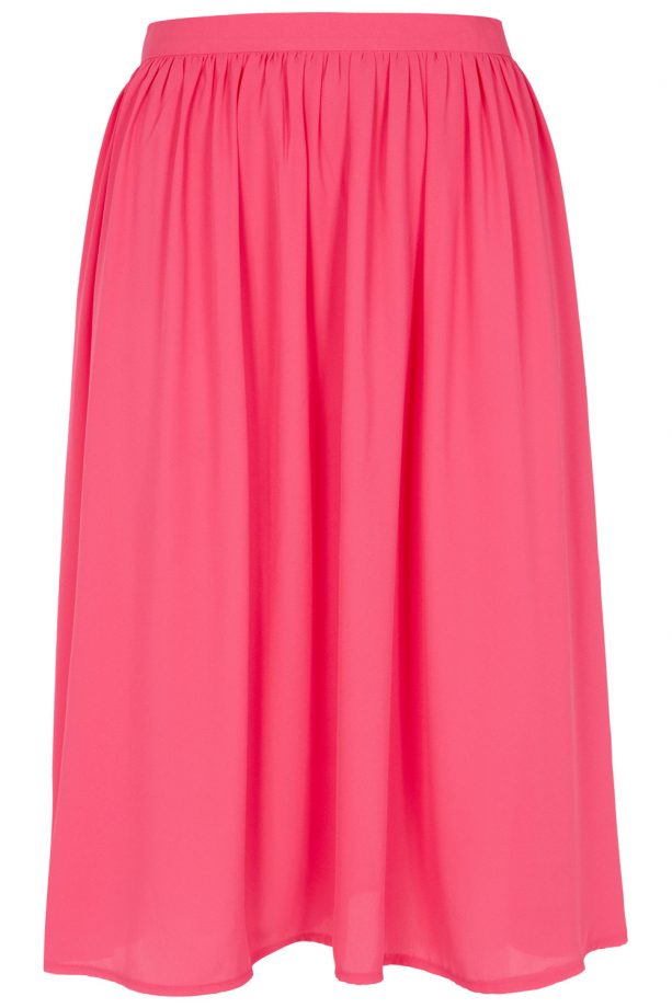 Primark SS14 Pink Crepe Midi Skirt, £10