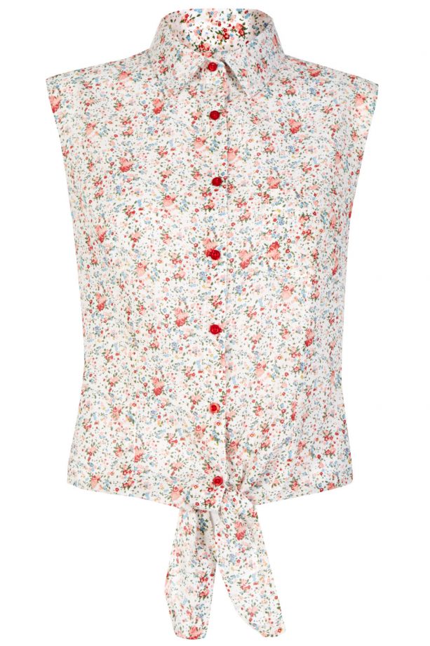Primark Floral Tie Waist Shirt, £6