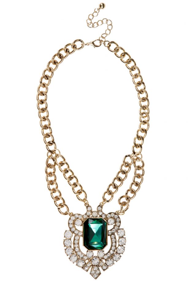 Primark Green Gem Necklace, £8