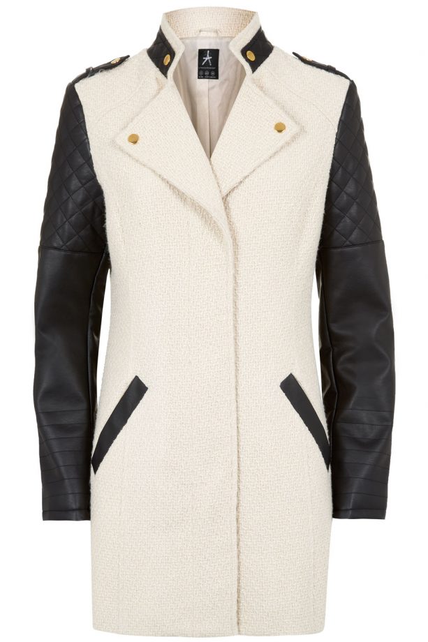 Primark Quilted PU Sleeve Biker Coat, £25