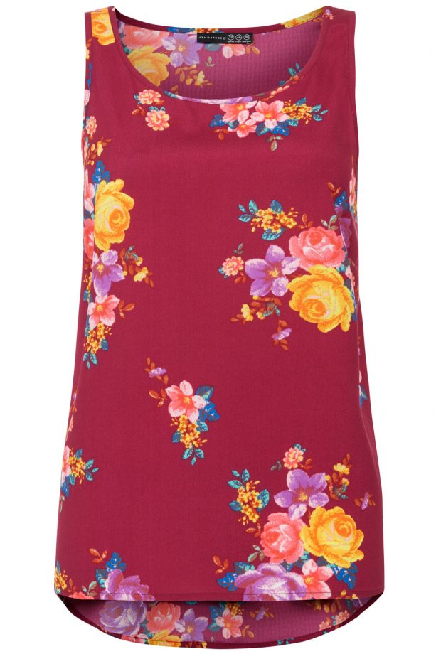 Primark Rose Print Sleeveless Blouse, £4