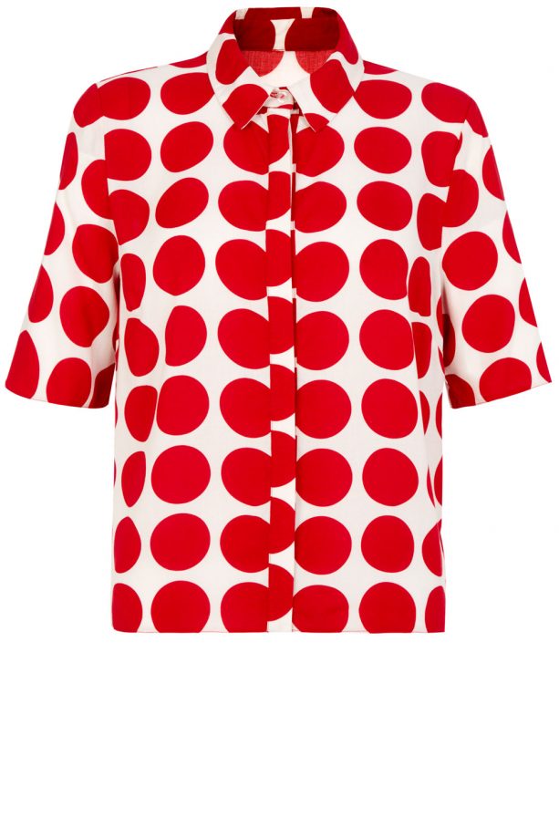 Primark Red Spotty Blouse, £10
