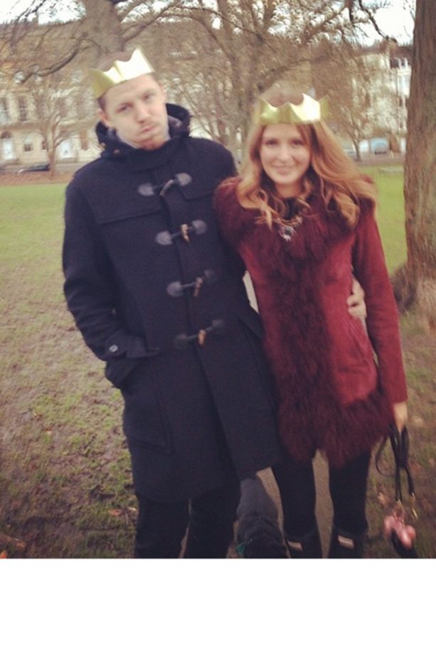 Professor Green And Millie Mackintosh Walk Off Their Turkey On Christmas Day, 2013