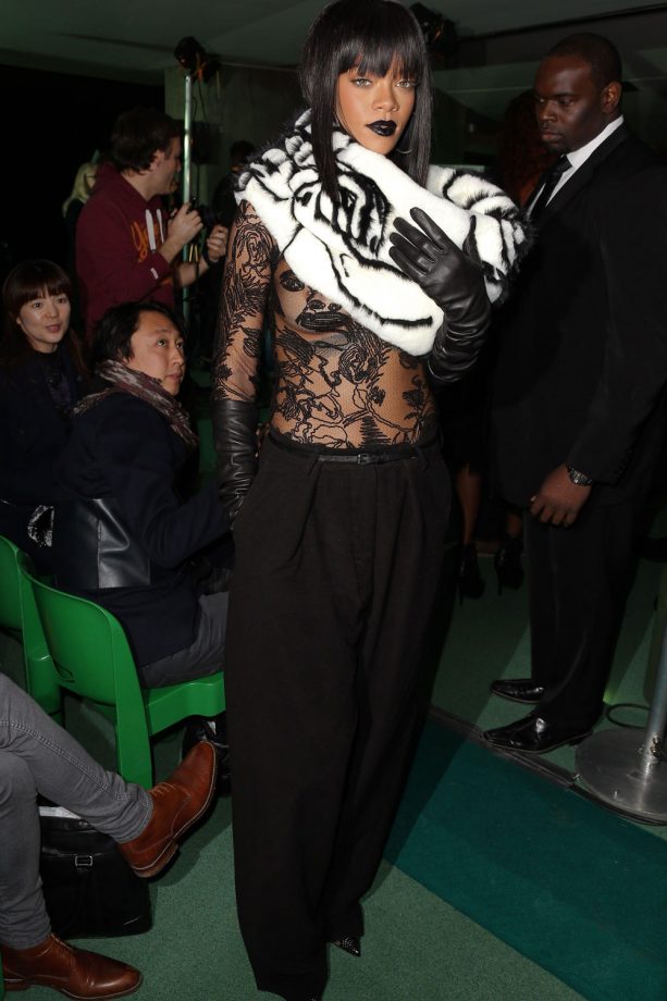 Rihanna At Paris Fashion Week AW14, 2014