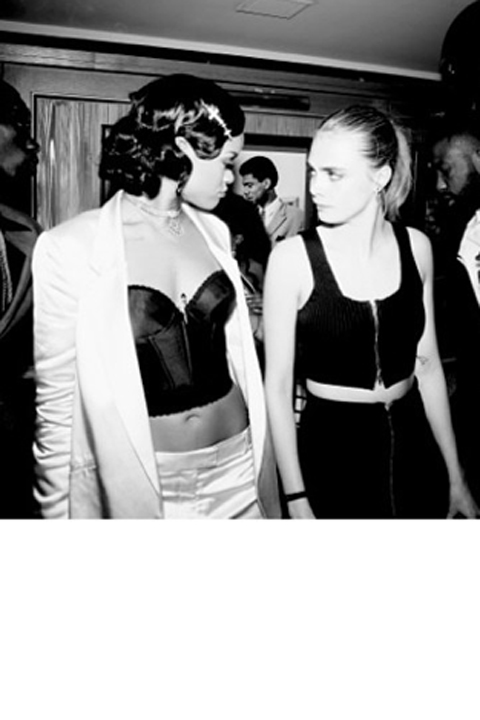 Rihanna And Cara Delevingne Party On New Year's Eve, 2014
