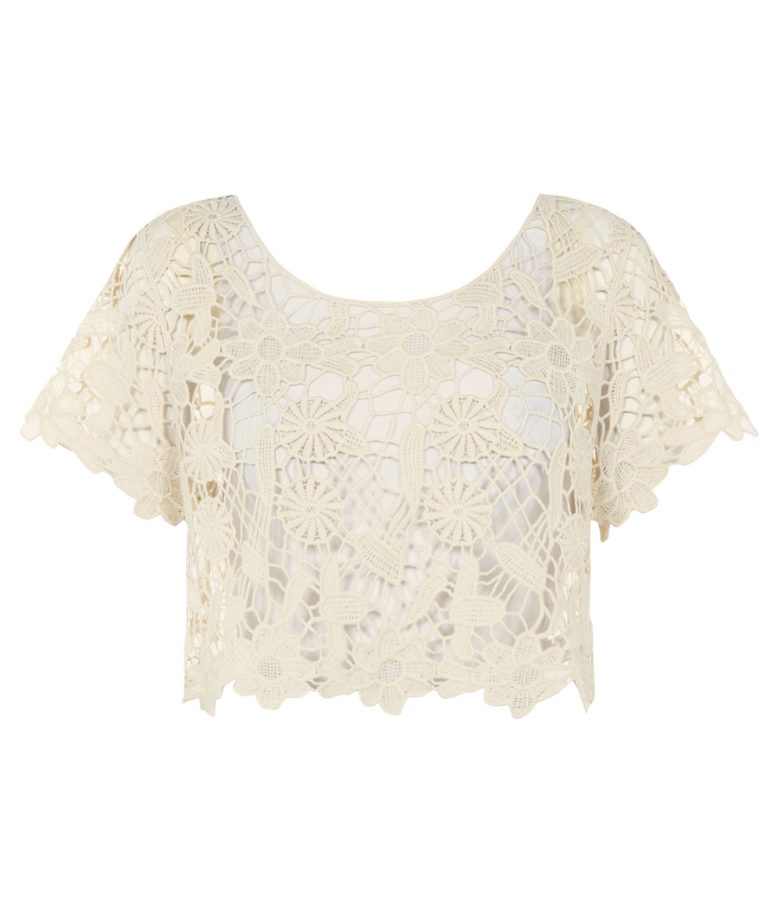 Primark SS14 Cream Crochet Crop Top, £10