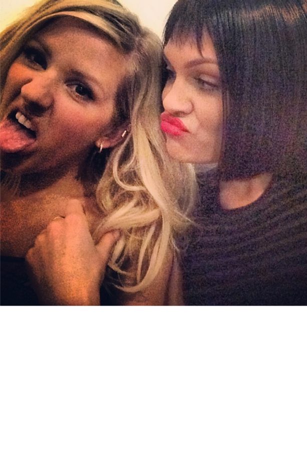 Ellie Goulding and Jessie J Show Off Their Best Camera Faces At The BRIT Awards 2014 Nominations Launch Party, 2014