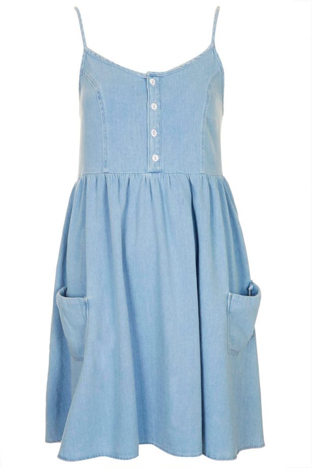 Topshop Denim Babydoll Dress, £36