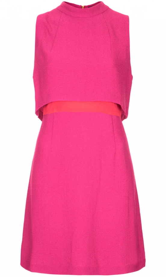 Topshop High Neck Pink Dress, £55