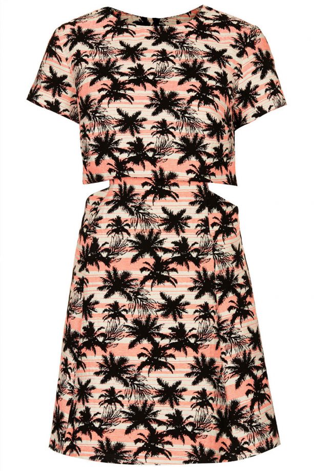 Topshop Palm Tree Crop Skater Dress, £65
