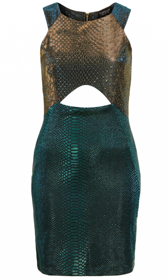 Topshop Snake Dress, £45