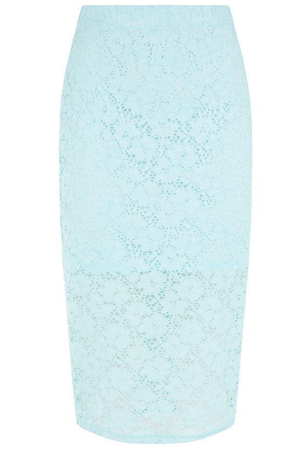 Primark SS14 Turquoise Crochet Pencil Skirt, £8