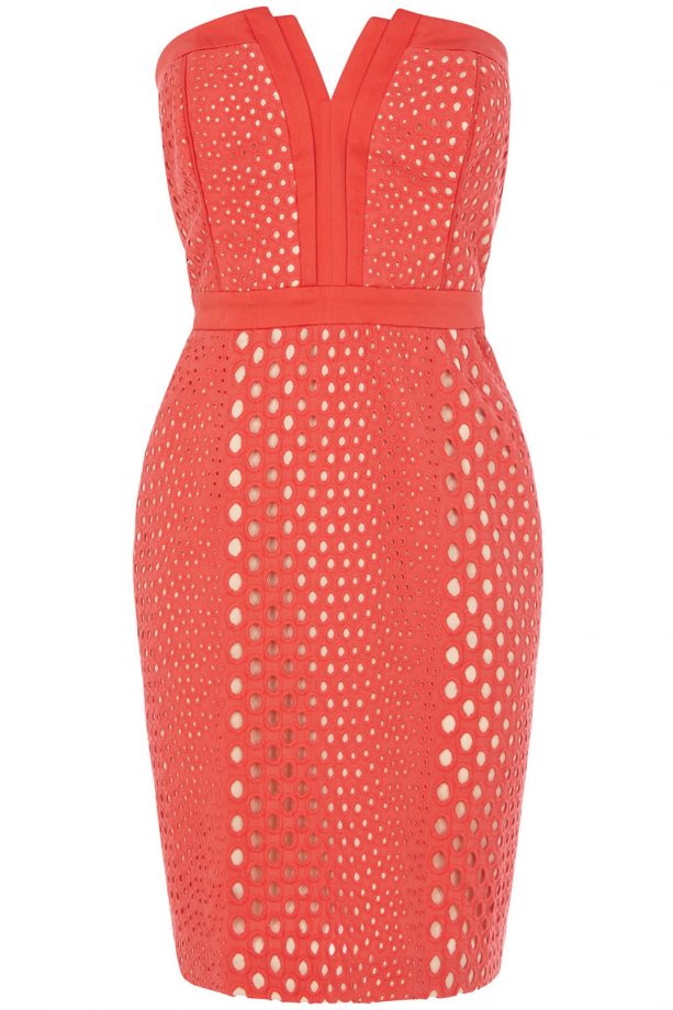 Warehouse Cutwork Bandeau Dress, £70