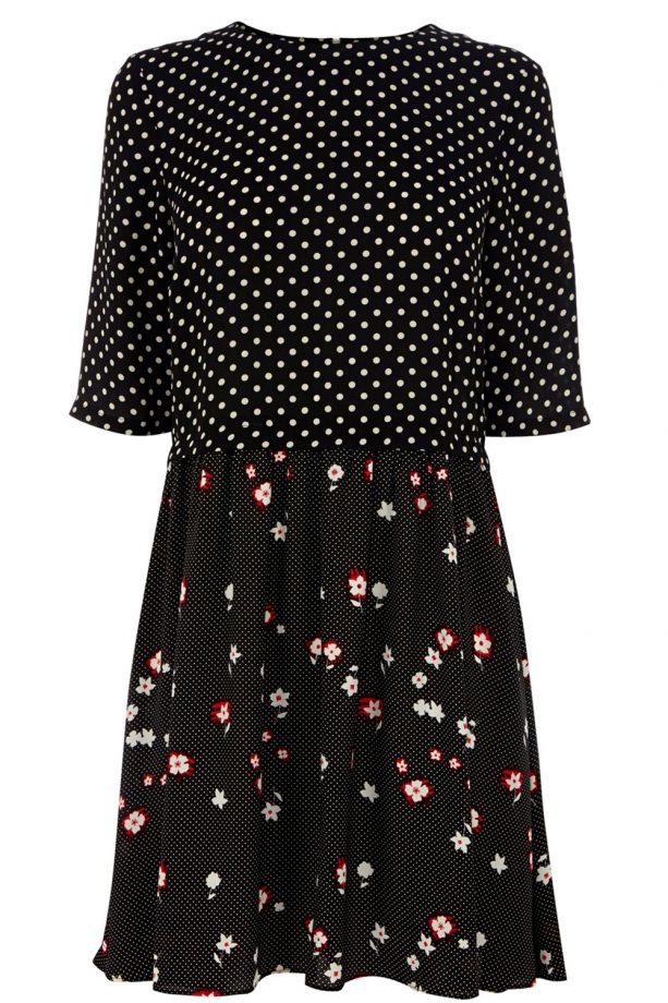 Warehouse Mixed Print Smock Dress, £50