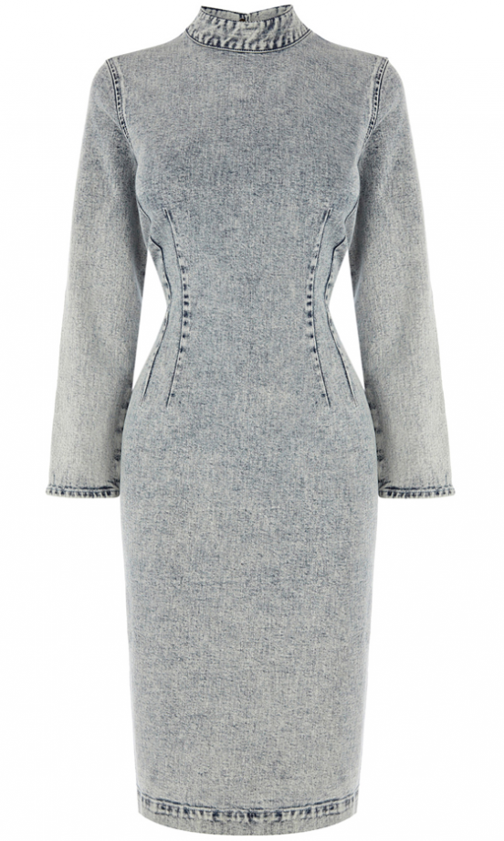 Warehouse Open Back Denim Dress, £55