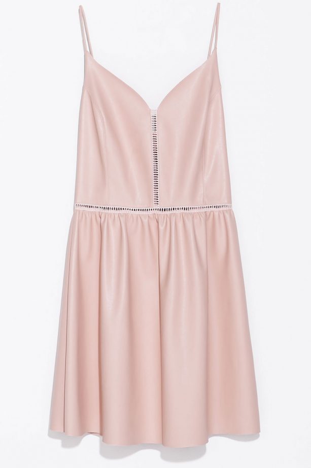 Zara Faux Leather Dress, £39.99