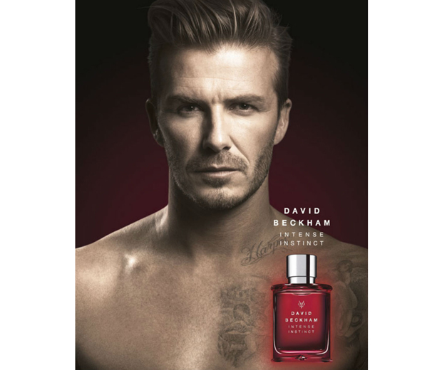 Becks reveals the new ad campaign for his latest fragrance, Instinct Intense
