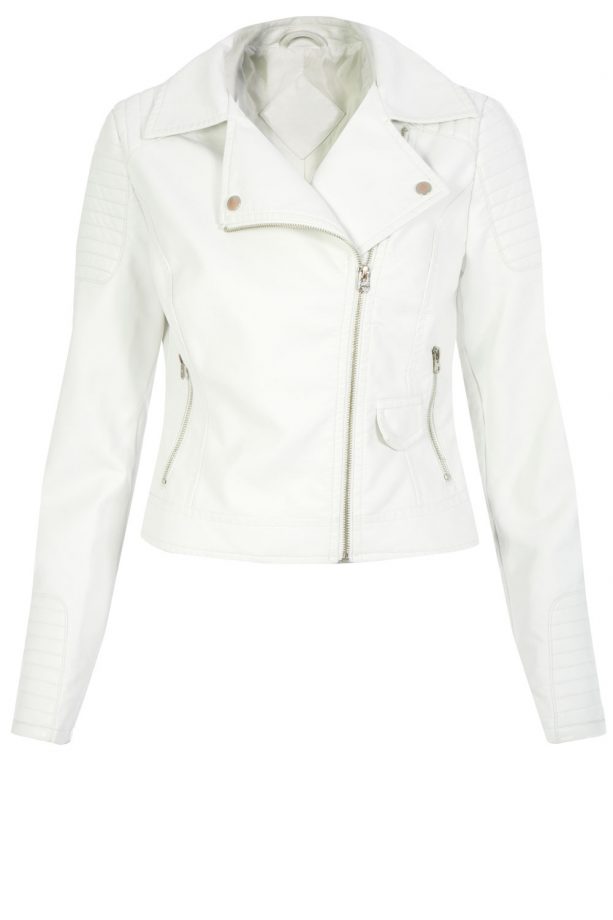 Primark White Biker Jacket, £25