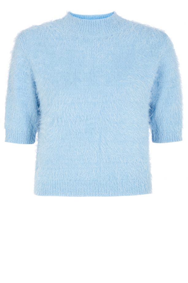 Primark Blue Feather Crop Top, £10