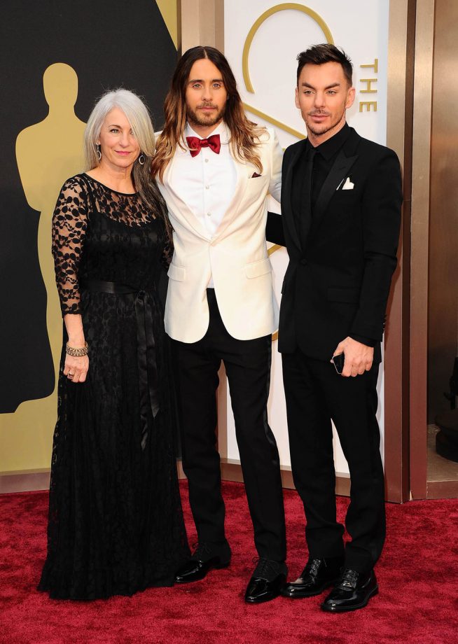 Jared Leto And His Family At The Oscars, 2014