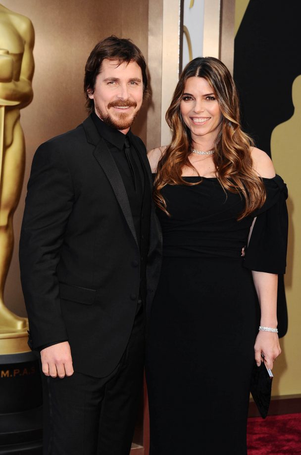 Christian Bale And Sibi Blazic At The Oscars, 2014