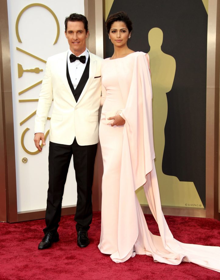 Matthew McConaughey And Camilla Alves At The Oscars, 2014