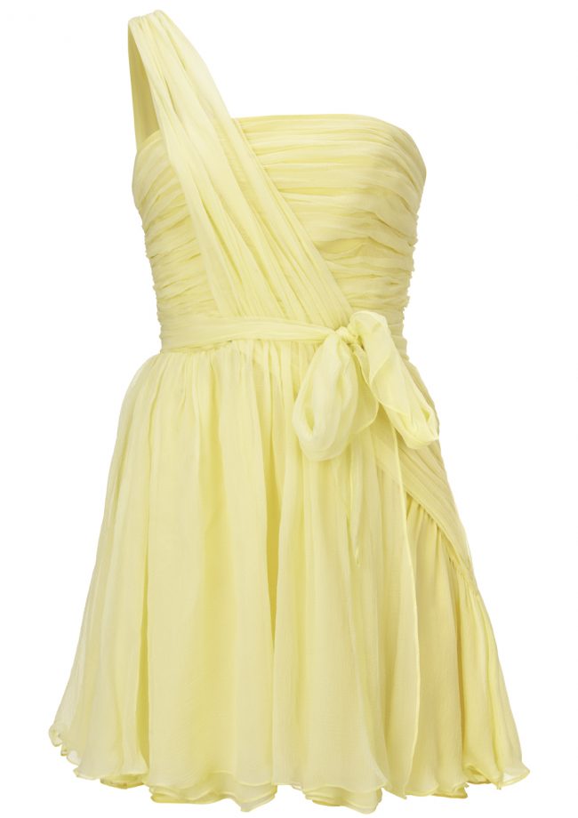 Kate Moss For Topshop: Yellow Chiffon Dress
