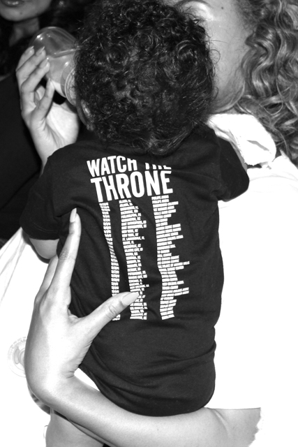 Blue Ivy Wears A Watch The Throne Tour T-Shirt, 2012