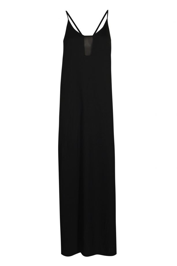 Boohoo SS14 Preview: Black Mesh Maxi Dress