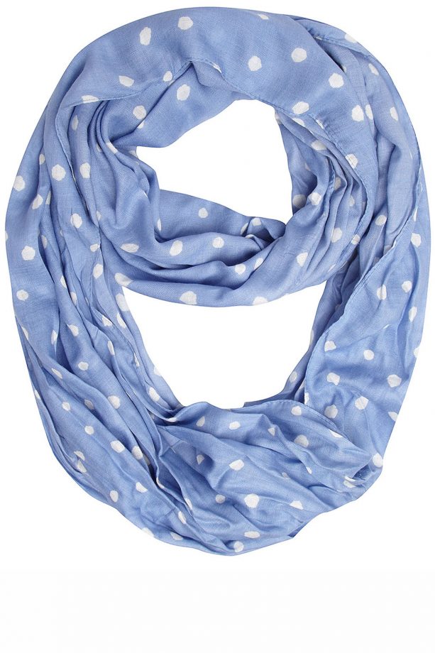 Dorothy Perkins Blue Spot Snood, £9.50