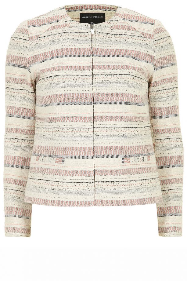 Dorothy Perkins Ivory Pink Textured Jacket, £45