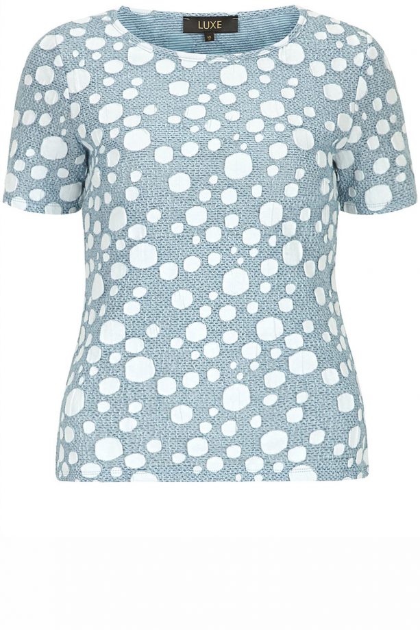 Dorothy Perkins Luxe Blue Spot Top, £25