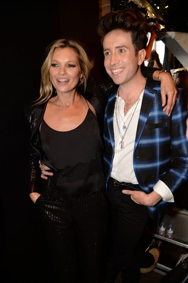 Kate Moss And Nick Grimshaw Celebrate At The Kate Moss Topshop X Launch Party, 2014