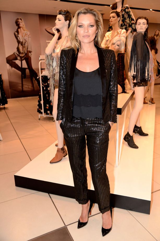 Kate Moss Celebrates Her Launch At The Kate Moss Topshop X Launch Party, 2014