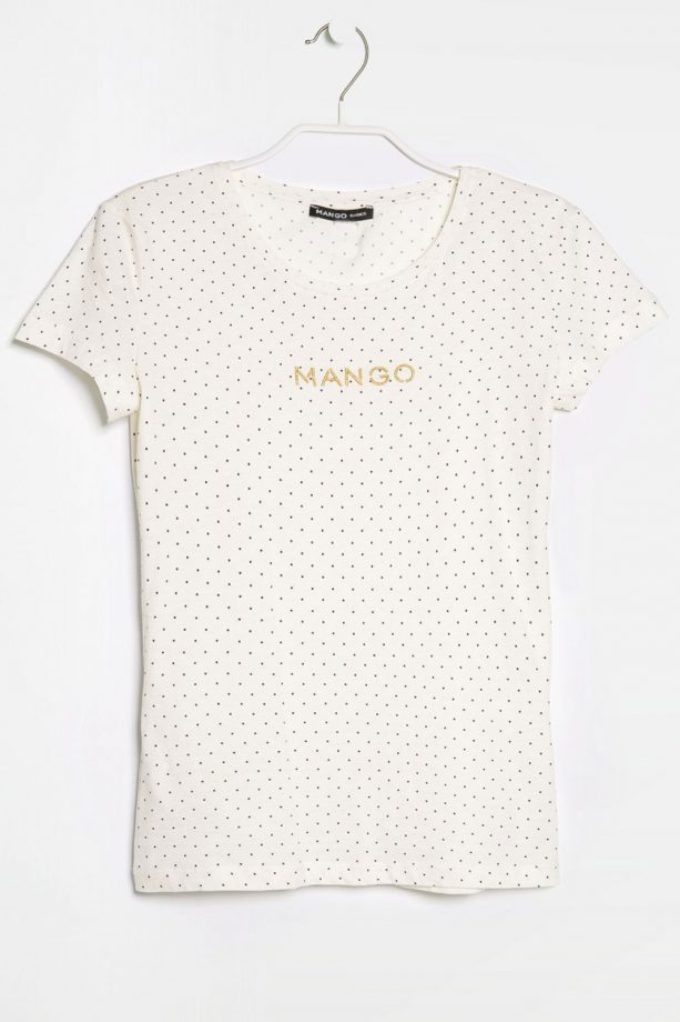 Mango Polka Dot Logo T-Shirt, £9.99