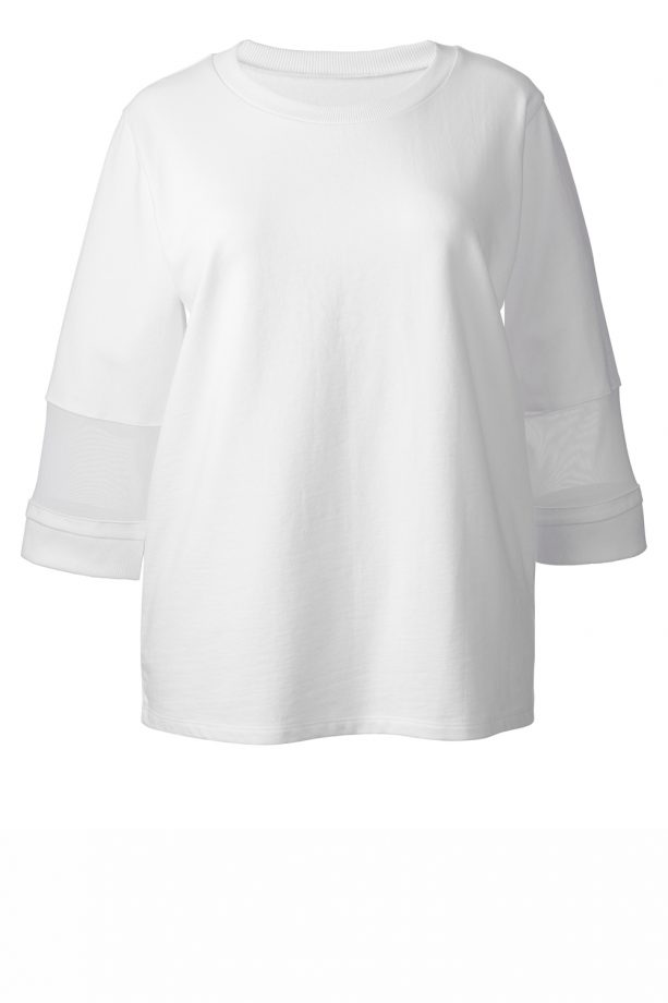 LOOK For Simply Be: Mesh Trim Top, £35